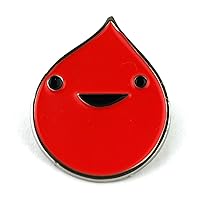 I Heart Guts Blood Drop Lapel Pin - All You Bleed is Blood Enamel Pin