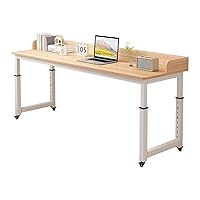 Overbed Table with Wheels, Bedside Table Adjustable Height, Standing Mobile Over Bed Table, Portable Medical Over Bed Desk Space Saving (Color : A, Size : 150 * 40cm/59.0x15.7in)