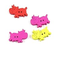 Price per 5 Pieces Sewing Sew On Buttons AD1 Mixed Cow for clothes in bulk wood wooden Clothing