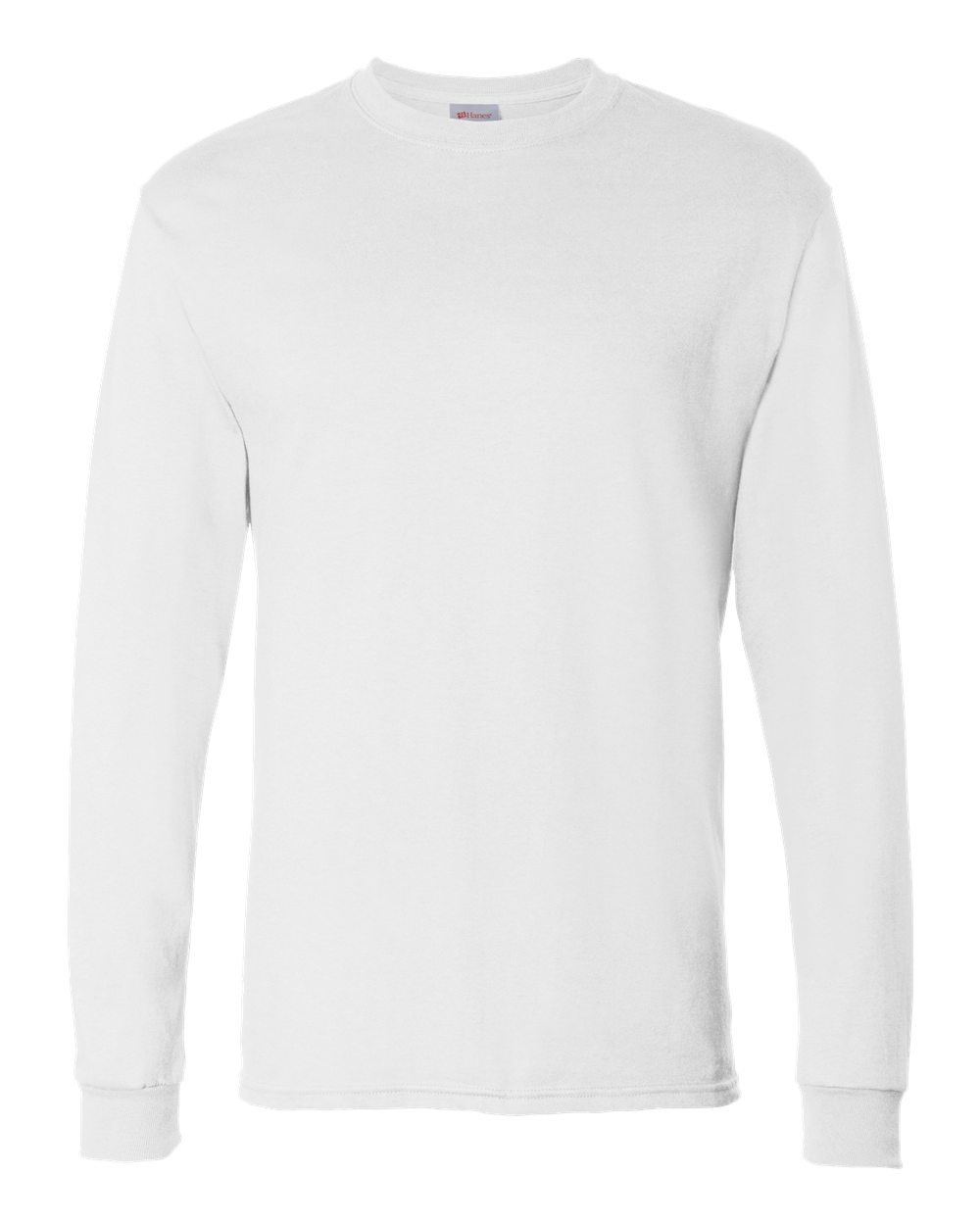 Hanes Men's Essentials Long Sleeve T-Shirt Pack, Crewneck Cotton Tees, 4-Pack
