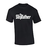 Mens Fathers Day Tshirt The Stepfather Funny Short Sleeve T-Shirt