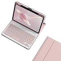 2024 iPad Air 13 inch Keyboard Case for 2024 iPad Air 13 inch Keyboard Cover Magnetic Detachable iPad Air 13 inch Color Keyboard Detachable for Women Cute Pink