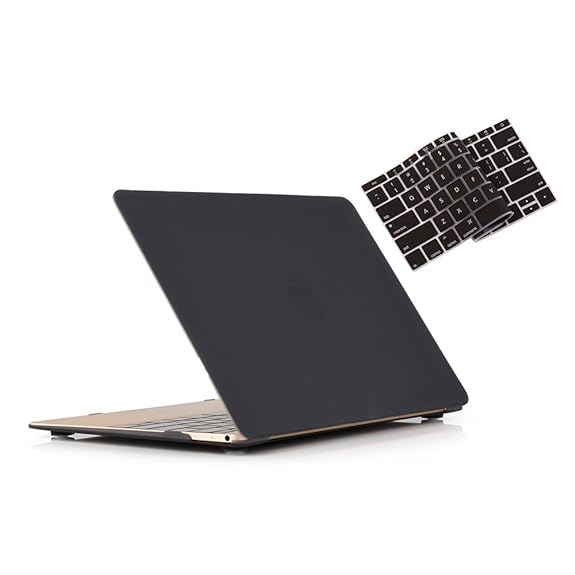 Mua Ruban Case Compatible With Macbook 12 Inch A1534 - Slim Snap On Hard  Shell Protective Cover And Keyboard Cover, Black Trên Amazon Mỹ Chính Hãng  2023 | Fado
