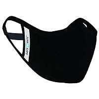 Case-Mate Safe+Mate x Cloth Face Mask - Washable & Reusable - Adult L/XL - Cotton - Includes Filter - Black