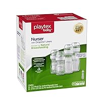 Playtex Baby Nurser Bottle Gift Set, with Pre-Sterilized Disposable Drop-Ins Liners, Closer to Breastfeeding