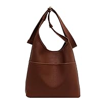 Bags for Women, Versatile Bucket Bag Spacious Satchel Underarm Tote and Shoulder Bag PU Handbags