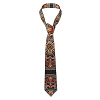 Marble Texture Copper Splatter Print Necktie for Men Novelty Design Fashion Funny Neck Tie Cosplay 3.15