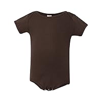 American Apparel 4001W Infant Baby Rib One Piece, Brown, 12-18 MOS