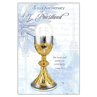 Christian Brands Catholic On Your Anniversary of Priesthood Card (Pack of 12)