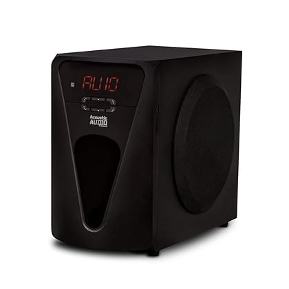 Acoustic Audio AAT5005 Bluetooth Tower 5.1 Home Theater Speaker System with Digital Optical Input and 8