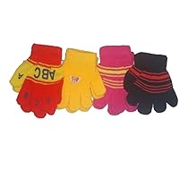 Four Pairs Magic Gloves for Infants and Toddlers Ages 1-3 Years
