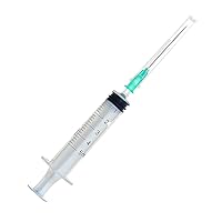 20Pack-5ml/cc Syringe With 21G/1.5'' Needle,Industrial disposable sterile Packaging(20-pack)