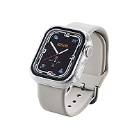 Elecom AW-21BFCGCR Apple Watch Case 1.6 inches (41 mm) [Compatible with Apple Watch 8 7] Full Cover Case Glass 10H Glossy Clear
