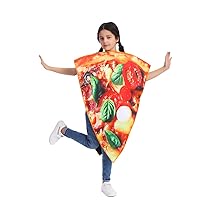 DSplay Pizza Costume Kids Role Play Fun Food Slice Pizza Jumpsuit