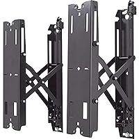 Chief Manufacturing, Pull Hardware, Black Wall Mount Up to 11.54 inch Extention from Wall (FCAV1U)