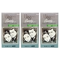3 BOXES of BIGEN SPEEDY Brownish Black No.882 Hair Color Conditioner. Darkens grey hair in 5 min