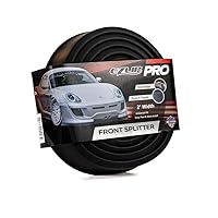 Front Splitter PRO – Universal Fit 2-inch Lip Spoiler, Car Accessory to Protect and Customize Your Ride, Black