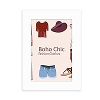 Bohe mia Wind Fashion Clothes Girl Desktop Photo Frame Picture Display Decoration Art Painting