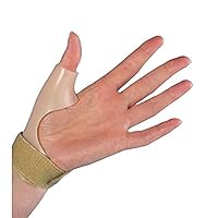 Rolyan Rigid Thumb Spica Splint, Left, Large, Thumb Immobilizer with Wrist Strap, Thumb Splint Immobilizes CMC and MCP of Thumb, Polypropylene Brace for Thumb Muscle and Joint Support