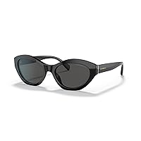 Emporio Armani Woman Sunglasses Black Frame, Dark Grey Lenses, 54MM