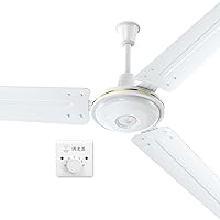 Ceiling Fans with Lamps,Ceiling Fan with Lights with 3Xiron Fan Blades,Household Silent Ceiling Fan with 5-Speed Wall Control Switch,For Living Room Dormitory Dining Room,82W/White