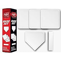 Rawlings | 5-Piece Throw Down Base Set | Pitcher's Mound, Home Plate & 3 Bases