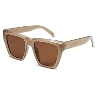 SOJOS Vintage Oversized Square Cat Eye Polarized Sunglasses for Women Trendy Fashion Cateye Style Sunglasses SJ2179