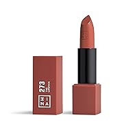 3INA The Lipstick 273 - Outstanding Shade Selection - Matte And Shiny Finishes - Highly Pigmented And Comfortable - Vegan And Cruelty Free Formula - Moisturizes The Lips - Shiny Pink Caramel - 0.11 Oz