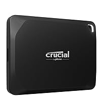 Crucial X10 Pro 2TB Portable SSD - 2100MB/s Read, 2000MB/s Write, Water/Dust Resistant, for PC and Mac, with Mylio Photos+