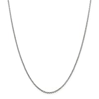 925 Sterling Silver Rolo Chain Necklace Jewelry Gifts for Women in Silver Choice of Lengths 16 18 20 24 30 36 and Variety of mm Options