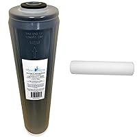 Home Master Replacement Filter Bundle with Sediment Filter (CFDGD2501-20BB) and Catalytic Carbon Filter (CFKDF85GCC-20BB) for Big Blue Systems | Fits 20