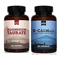 Natural Rhythm Magnesium Taurate 120 Capsules + B-CALMplex 90 Capsules Bundle