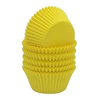 Yellow Cupcake Liners Greaseproof Paper Standard Baking Cups for Party and More, 150-Count