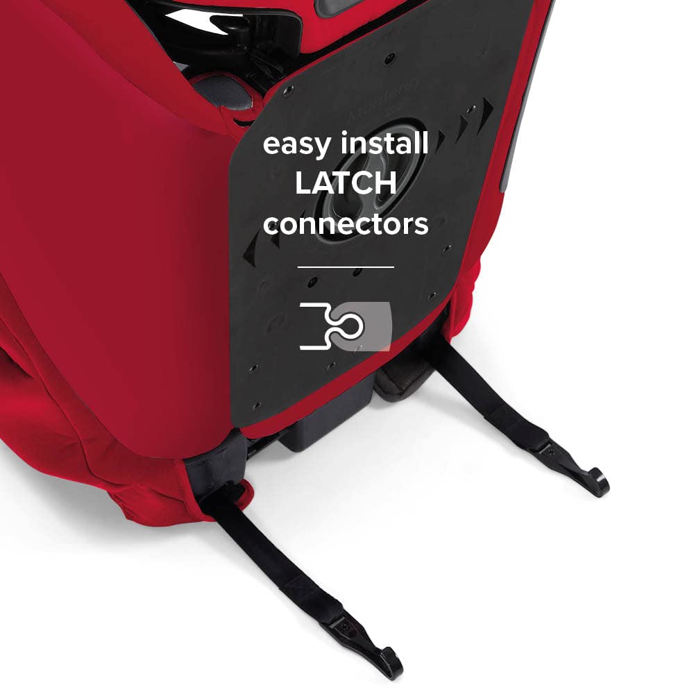 Diono Monterey 2XT Latch 2 in 1 High Back Booster Car Seat with Expandable Height & Width, Side Impact Protection, 8 Years 1 Booster, Red