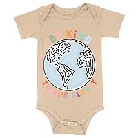 Be Kind to Our Planet Baby bodysuit - Earth Print Gift - Kid Gift Ideas