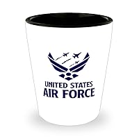 Air Force Shot Glass,United States Air Force,Chief Master Sergeant for Birthday Retirement Graduation Mom Wife,no.2