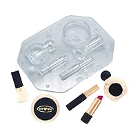 8.7'' Makeup Tools Polycarbonate DIY 3D Cosmetics Chocolate Mold Stereo Lipstick Mascara Candy Jelly Mold Baking Cake Decorating Tools