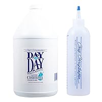 Chris Christensen Applicator Measuring Bottle and Conditioner Concentrate Bundle- Applicator Measuring Bottle, 20mm Increments + Day to Day Conditioner Concentrate 1gal, for Daily Use, Moisturize