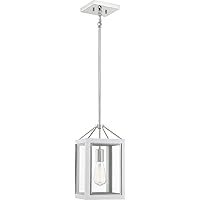 Savoy House 3-8880-1-172 Carlton Pendant Light in White with Polished Nickel Accents (8