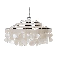 KOUBOO 1050106 Round Layered Hanging Ceiling Lamp, One Size, White