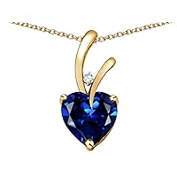 Solid 14k Gold Heart Shape 8mm Endless Love Pendant Necklace