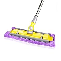 CHCDP Professional Microfiber Mop for Hardwood, Laminate, Tile Floor Cleaning, Stainless Steel Telescopic Handle