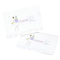 25-Count Bridal Shower Thank You Note Cards