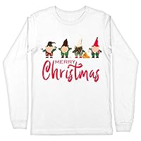 Christmas Gnomes Long Sleeve T-Shirt - Merry Christmas T-Shirt - Printed Long Sleeve Tee Shirt