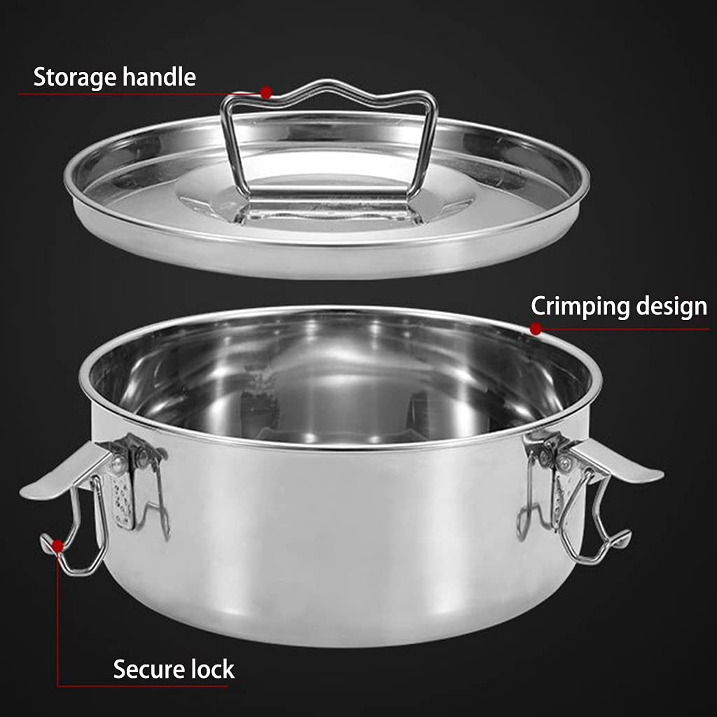 Leimezsty Flanera Flan Mold Flan Pan Stainless Steel With Lid And Handle Pressure Cooker For Baking Lover Flan Mold With Lid