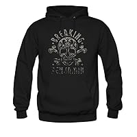 Men's Breaking Benjamin Skull Cotton Fashion Hoodied Sweatshirt XL Black