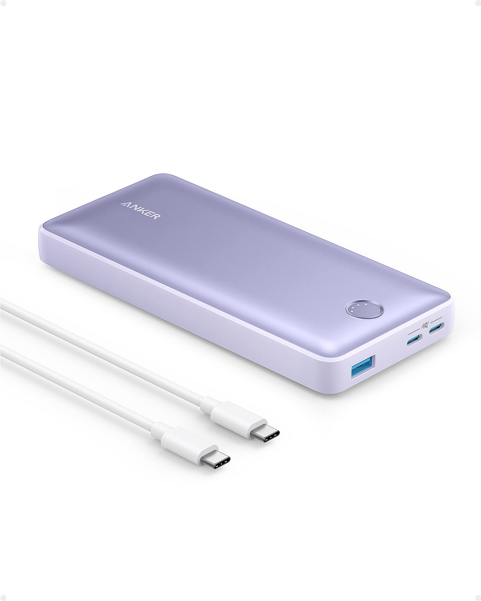 Mua Anker 535 Power Bank (PowerCore 20K) with PD 30W Max Output, Power IQ   Portable Charger, 20,000mAh Battery Pack for iPhone 13/14 Series, iPad  Pro, MacBook, Dell, Microsoft Surface (Violet) trên