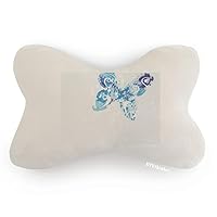 Animal Sky Blue Butterfly Fluttering Graffiti Car Trim Neck Decoration Pillow Headrest Cushion Pad