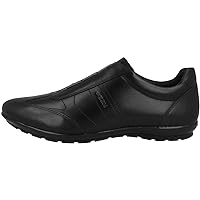 Geox Men's Low-Top Sneakers Oxfords, Black, 12