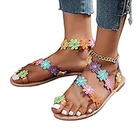 Flat Sandals Holiday Beach Sandals Light Set Toe Ethnic Style For Women